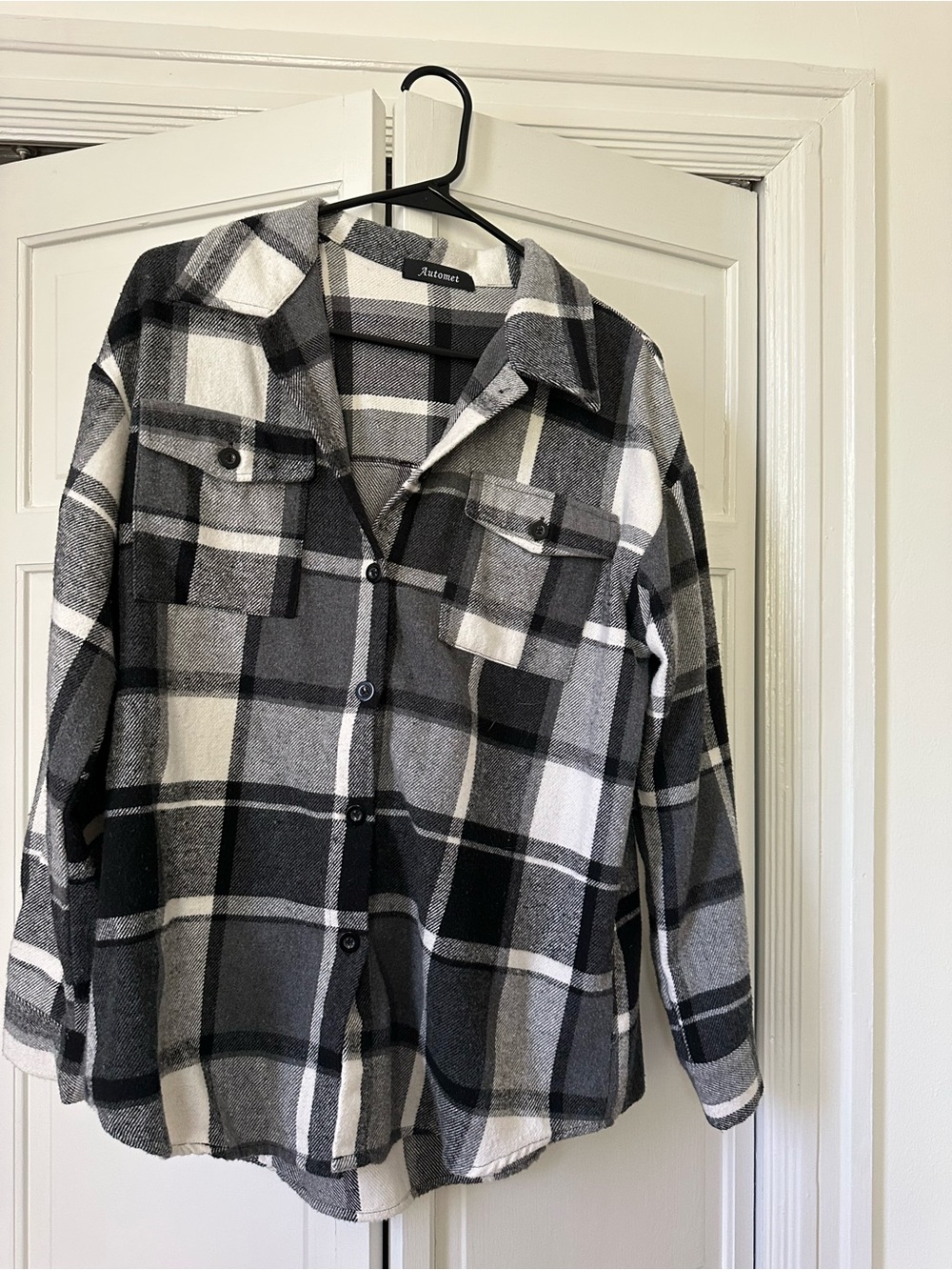 Black & White Plaid Shacket